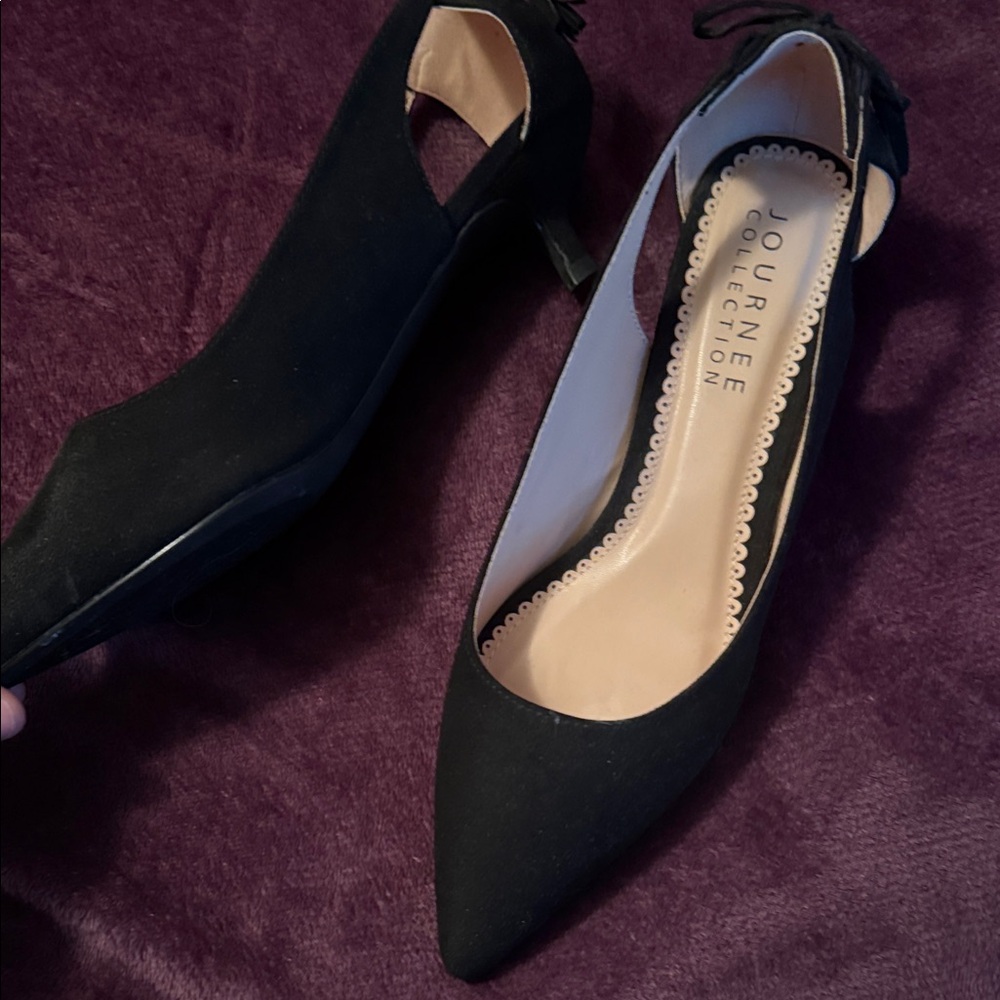 Journee Collection Black Heels for Women